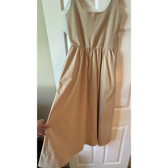 All:Row The Lucinda Midi Dress in Khaki Size L - Picture 9 of 9
